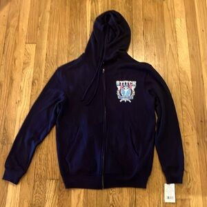 Stitch zip up navy blue jacket size XS juniors new with tags